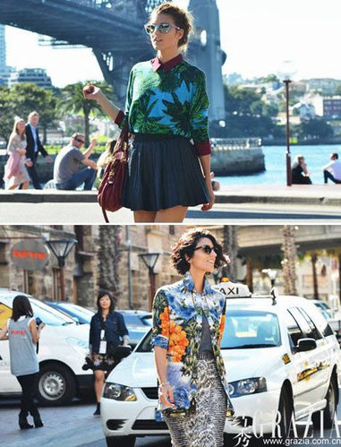 小物配件最讨喜 2013春夏悉尼时装周街拍