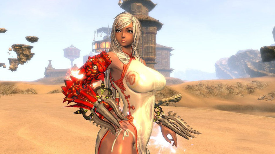 性感妖娆 《剑灵》韩服三测龙族<em>女角色</em>截图_游