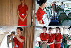 朝鲜空姐首次公开亮相 制服时尚面容姣好