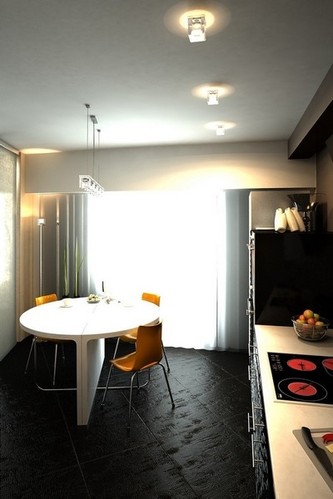 橙色点亮空间 现代简约公寓设计