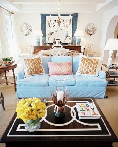 沙发抱枕搭配宝典 打造自然舒适的美式客厅