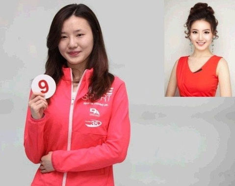 随着2013年度“韩国小姐”选拔大赛拉开帷幕，各位韩国佳丽相似的容貌被网友戏称为“撞脸”。近日，一组佳丽们参选前的培训照片证实了，所谓“撞脸”不过是韩国高超的化妆术发挥了作用。素颜的佳…