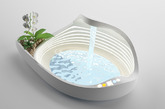 米兰设计工作室 Design Libero 设计了一套卫浴组合 Aurora，将难得一见的极光搬进了室内。它包括卫生间、浴缸和洗手盆三个部分，整体轮廓呈现出线条的柔美。设计师为 Aurora 内置若干环形 LED 光源，辅以透光材料包裹，从而模拟出极光的感觉。光的强度和颜色都可以调节，给人无与伦比的卫浴新体验。（实习编辑：容少晖）