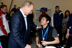 普京参观奥运村