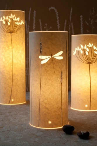 植物王国静谧感 英国设计师Hannah Nunn图案纸皮灯
