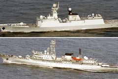 中国海军进出第一岛链遭日跟踪