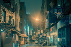 纽约中国城夜景