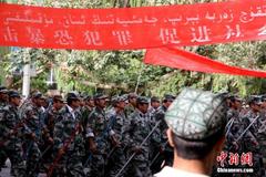 新疆阿瓦提誓师大会现场