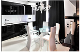 Geometrix设计的莫斯科公寓，年轻，现代，充满活力房间，惊喜时尚的内饰设计与装饰艺术的元素，无缝地板花卉图案是该公寓主要特点。（实习编辑：庄沐林）