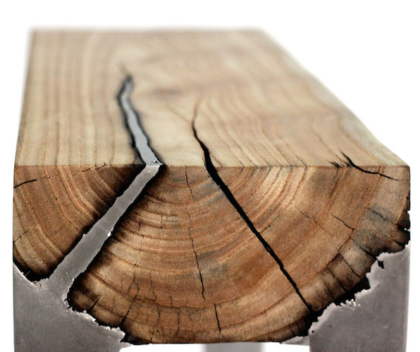 树干也能做家具 天然形态与人工铝材的完美融合