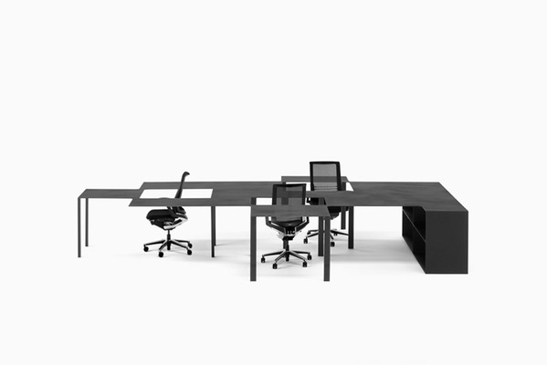 把桌子和书架连在一起 nendo重构办公空间