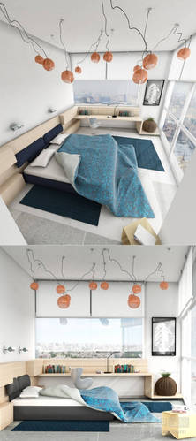 21个简洁奢华的卧室装修案例 一条床单承载一夜好梦