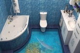近日，一组创意十足的3D浴室地板照流传网络，立体逼真如梦幻的海底世界，清澈见底的海水，里面有畅游的鱼群，实在是惊艳！网友纷纷直呼“看着好带感”！（实习编辑：刘宁馨）