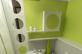 在现在高房价的情况下，浴室卫生间一般都比较小，那么小浴室怎么样会有大空间呢？巧妙运用镜子的反射效果，整齐放置浴室用品，搭配小面积的亮色墙面，都能使浴室看起来更开阔。（实习编辑：陈尚琪）