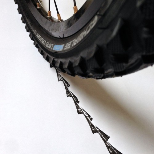 设计与自行车的完美糅合 单车轮胎另类用法