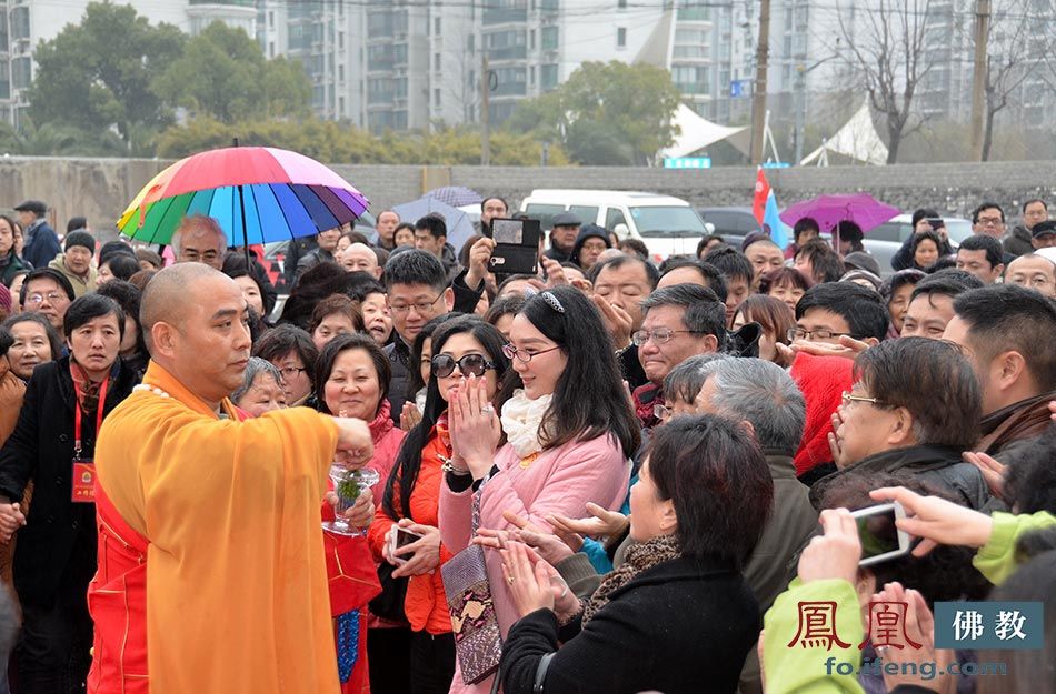 上海太平报恩寺佛指舍利塔开工仪式现场