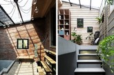 这是由台湾好室设计／House Design 打造的作品，改造的对象是一幢屋龄超过50年的狭长老屋。老房子在一楼与二楼间有个影响动线的夹层，但拆除并非唯一的办法 ，设计师在这里就选择了推开夹层的封闭墙面，从而让底层、夹层与露台间串联起了一个新的关联，并形成一个层层递进的光与景。原来弃置不用的露台被重新定义为阅读区 ，在旧物、绿植、旧有的窗框环绕下，营造一个安静的阅读氛围，而浴室也就大方的设置在露台上方的过道间，坦然的迎向阳光。（实习编辑：谭婉仪）