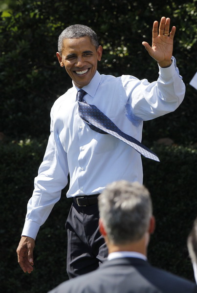 奥巴马会见nfl 超级碗冠军纽约巨人队[高清]