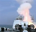 中国新舰南海垂射导弹