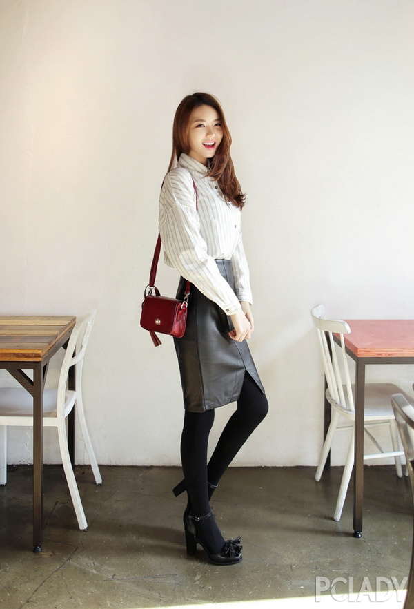 包臀裙;半裙;职场装;搭配;街拍