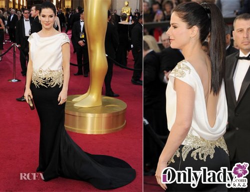 Sandra Bullock In Marchesa – 2012 Oscars