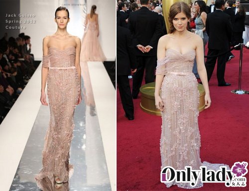 Kate Mara In Jack Guisso Couture – 2012 Oscars