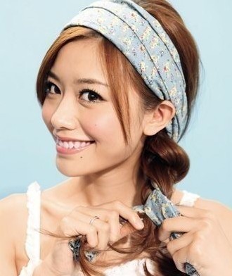 田园派新娘的diy发带扎发