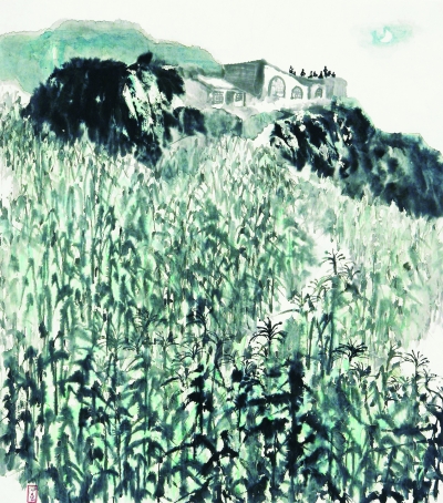 节近中秋（国画） 1962年  石鲁  陕西省美术博物馆藏