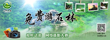 免费游览三衢石林 摄影大师做指导