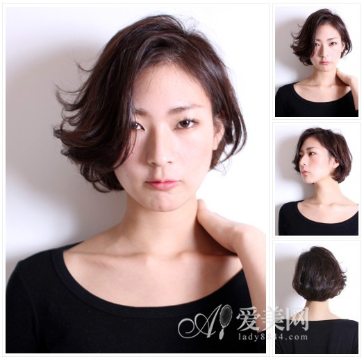 <em>发型</em>重点:<em>外翻</em>刘海<em>烫发</em>