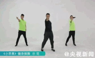 [gif动图]前方高能!官方广场舞