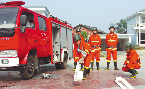 现在,中国消防队身份是武装部队