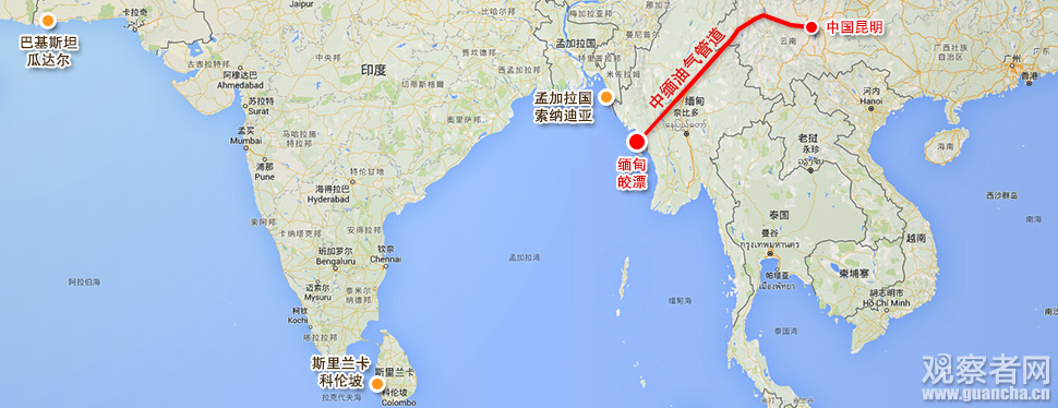 印度洋上又一个:中企中标缅甸大型深水港项目