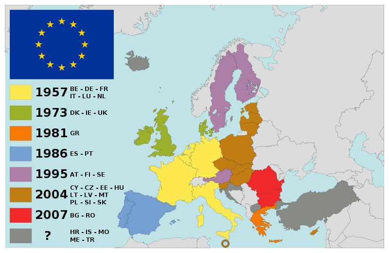 欧盟地图图片