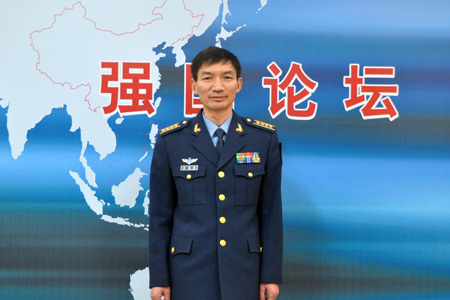 空军大校,空军八一飞行表演队所在师政治部主任施咸超做客强国论坛