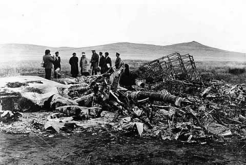 256號三叉戟飛機墜毀現場     