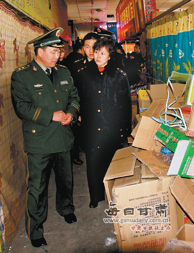 兰州市西固区公安消防大队同部门联合对辖区市