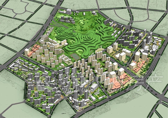 四方区双山周边区域控制性详细规划效果图（点击查看大图）