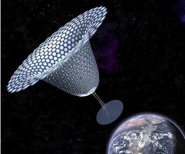 美开始研究可收集太阳能卫星 外形酷似鸡尾酒