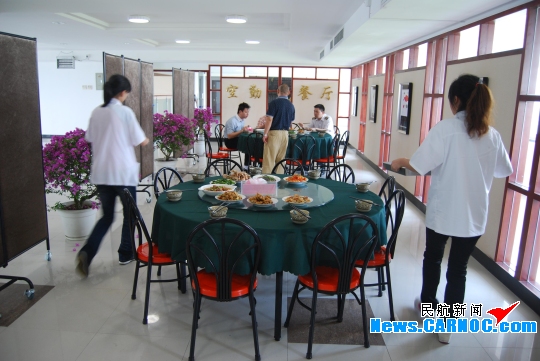 服务机组 东航江西福州基地空勤餐厅投入使用
