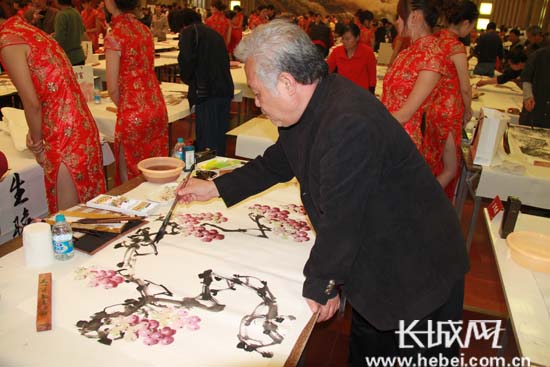 唐山市著名画家刘福生应邀赴西安交流书画艺术