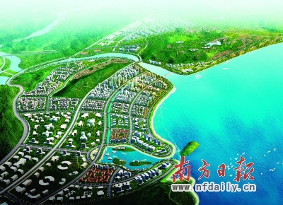 深汕合作区规划效果图。