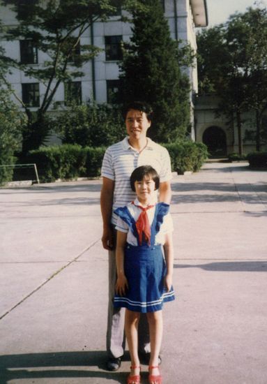 北京女孩赵萌萌(网名\大萌子\)将她和父亲每
