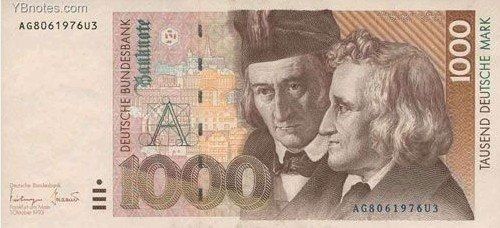 1000德国马克