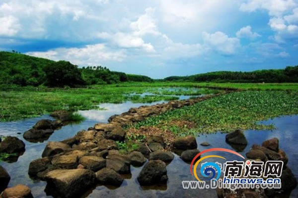 　　几年前定安久温塘冷泉的景色(南海网见习记者刘莎网络搜图)