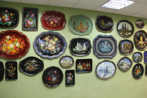 彩绘博物馆内一角