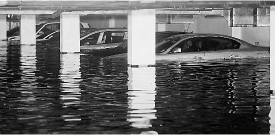 暴雨车子被淹损失惨重 业主指责物管不作为集