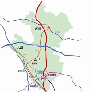 四纵为福龙路,龙观快速路