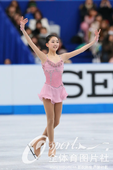 组图:花样滑冰大奖赛纯美萝莉李子君出战