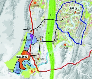 江津向北,重庆二环崛起一座滨江新城